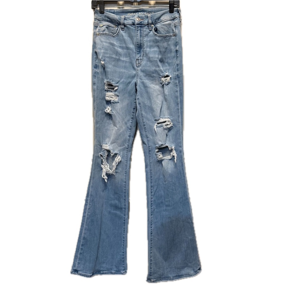 American Eagle Outfitters Next Level HighWaisted Flare Jean Women’s Size 6 XLong - Picture 2 of 16